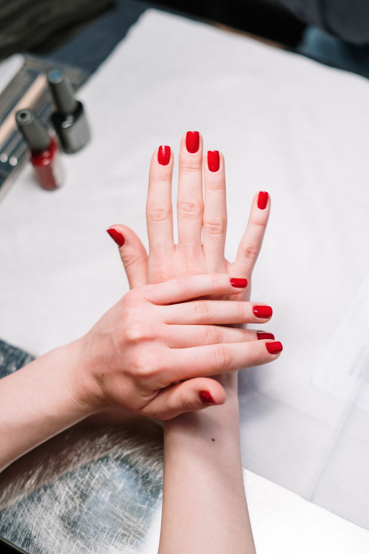 Premium manicure finish at Luxe Nails