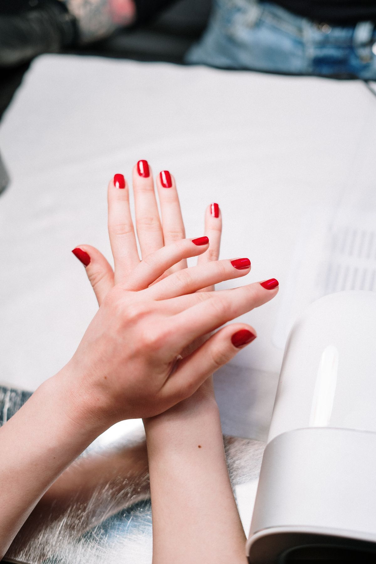Nail care detail at Luxe Nails